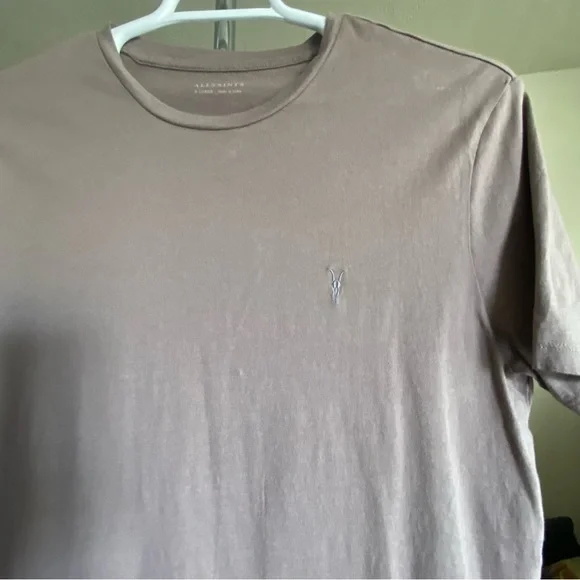 All Saints Brace Brushed Cotton Crew Neck T-Shirt Size XLarge - Picture 3 of 8